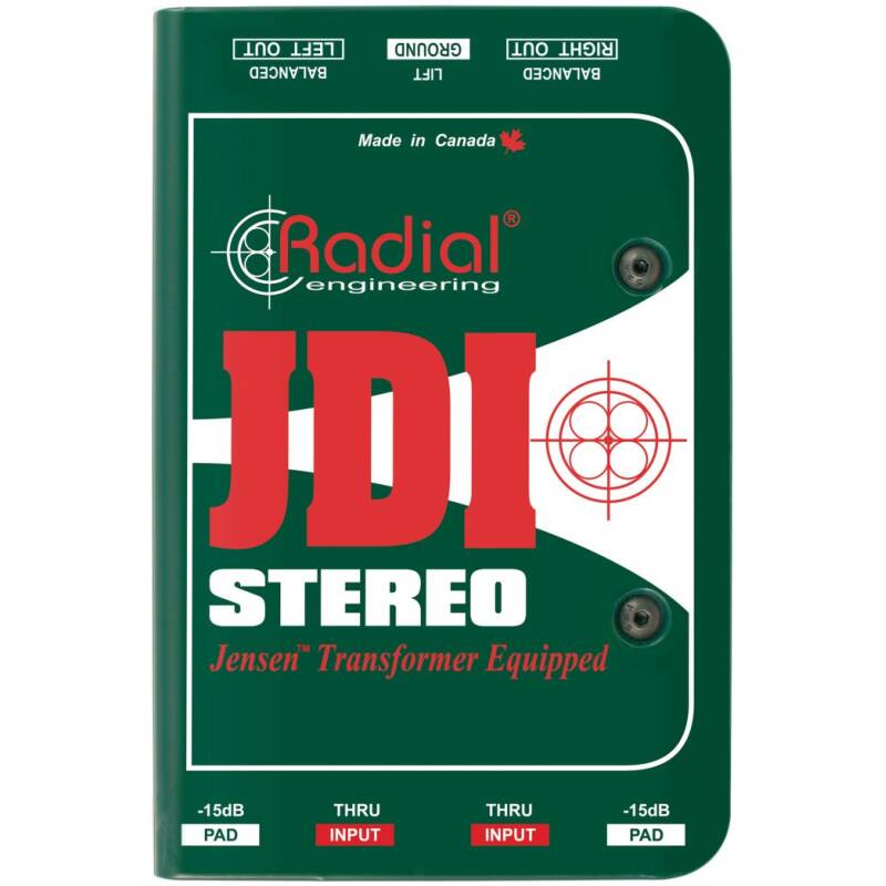 Radial JDI Stereo Passive DI,Stereo For Acountic Guitar,Bass And Keyboards.
