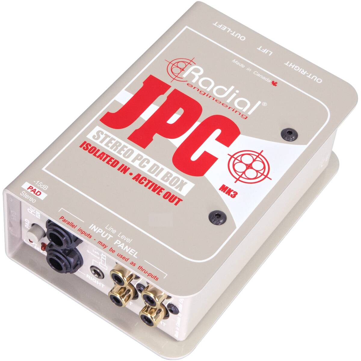 Radial JPC Active DI,Stereo Inputs For Laptops and CD Players,Phantom Powered - Image 2