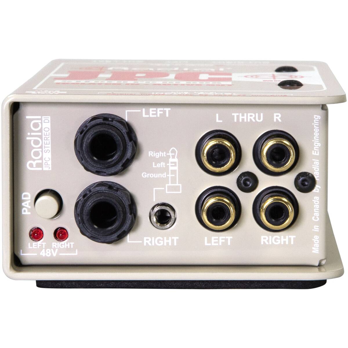 Radial JPC Active DI,Stereo Inputs For Laptops and CD Players,Phantom Powered - Image 4
