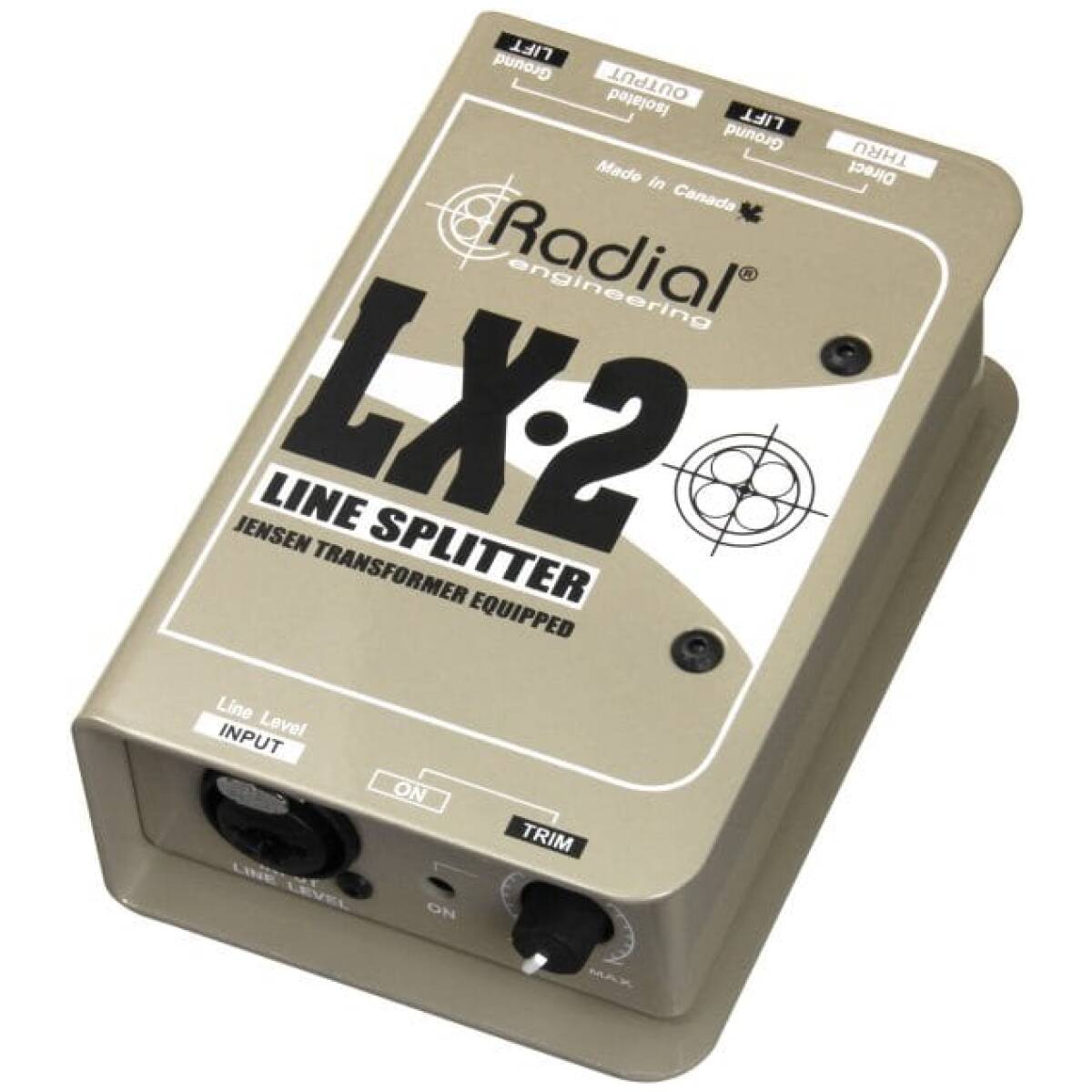 Radial LX2 Line Splitter,Passive,1 Input,1 Direct Out &1 Jensen Iso Output With Trim - Image 4