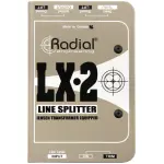 Radial LX2 Line Splitter,Passive,1 Input,1 Direct Out &1 Jensen Iso Output With Trim
