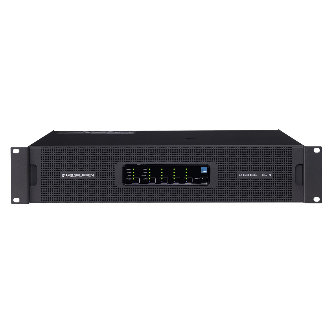 Lab-Gruppen-D-804L-8000W-Amplifier-with-4-Output-Channels-Front- Lab Gruppen D 80:4L 8000W Amplifier with 4 Output Channels - Image 1