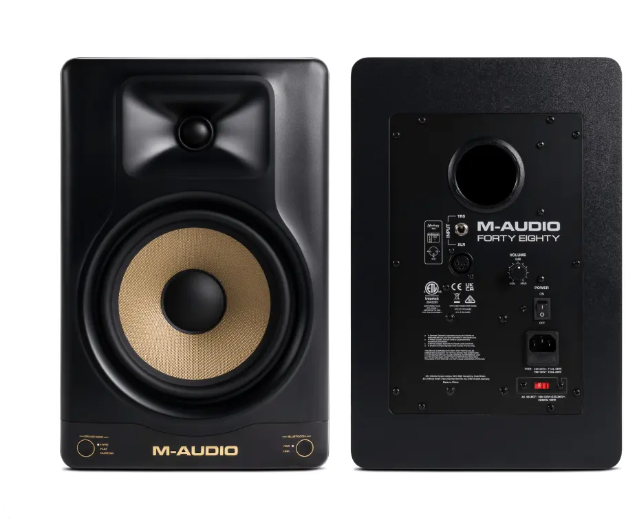 M-Audio-Forty-Eighty-Front-Back M-Audio FORTY EIGHTY 8" Studio Monitor - Image 1