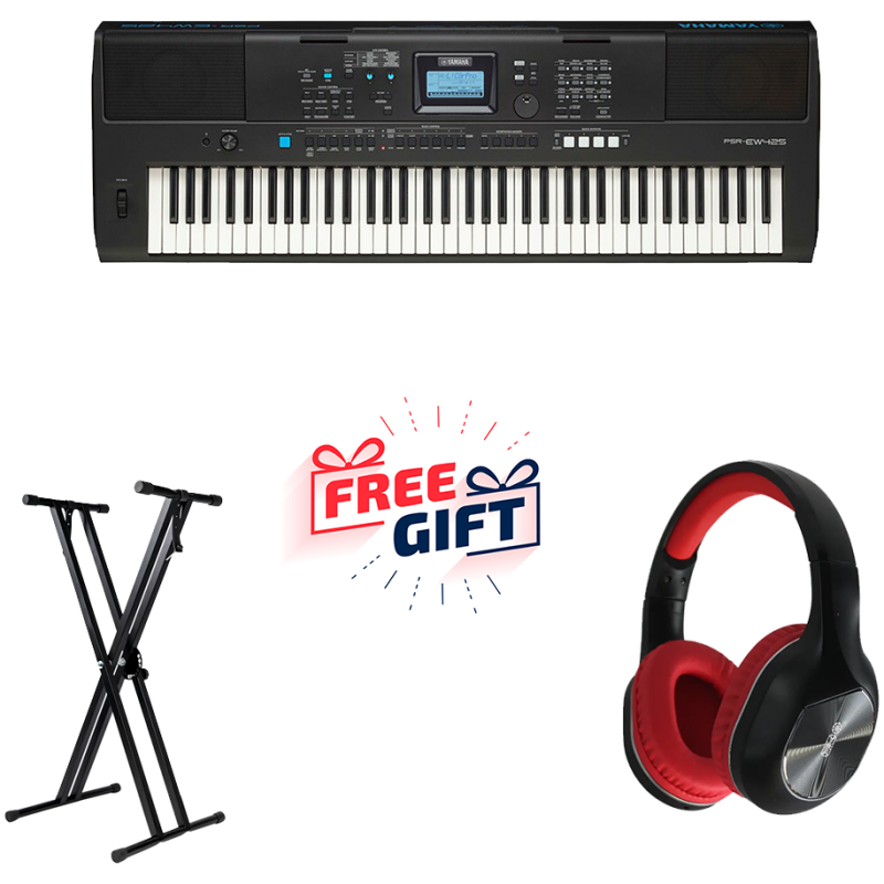 Yamaha PSR-EW425 Keyboard Bundle