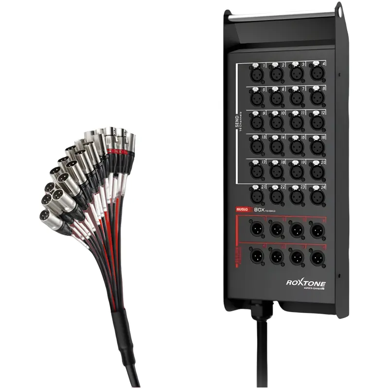 Roxtone Stage Snake 24X Xlr Male To 8X Xlr Female 30M