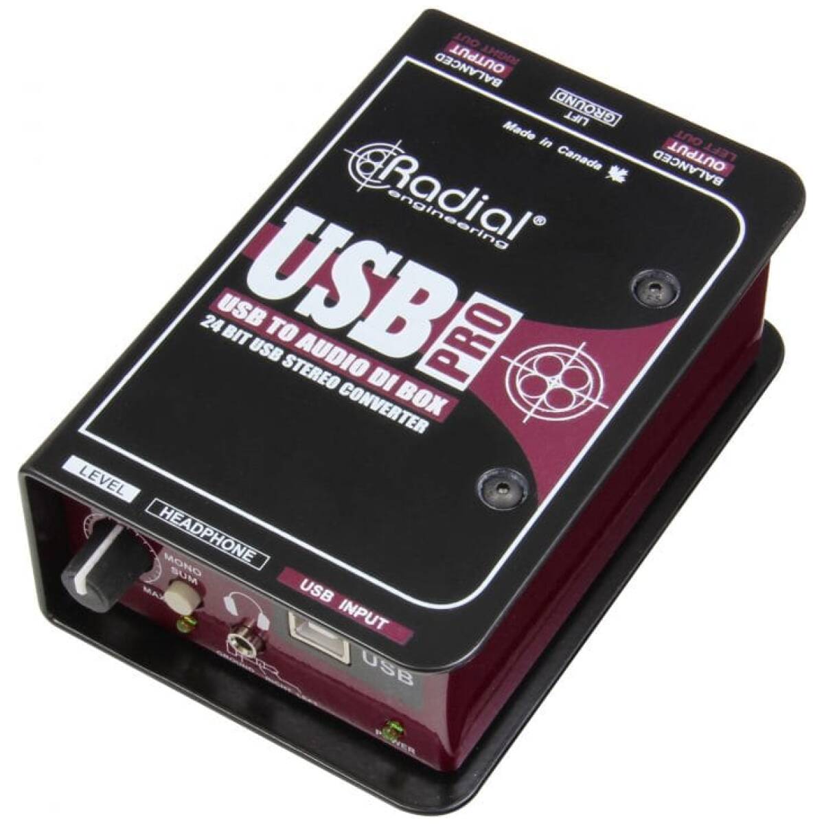 Radial USB-Pro Digital USB DI For Laptops,24/96 With Headphone Amp & Isolation Outs - Image 5