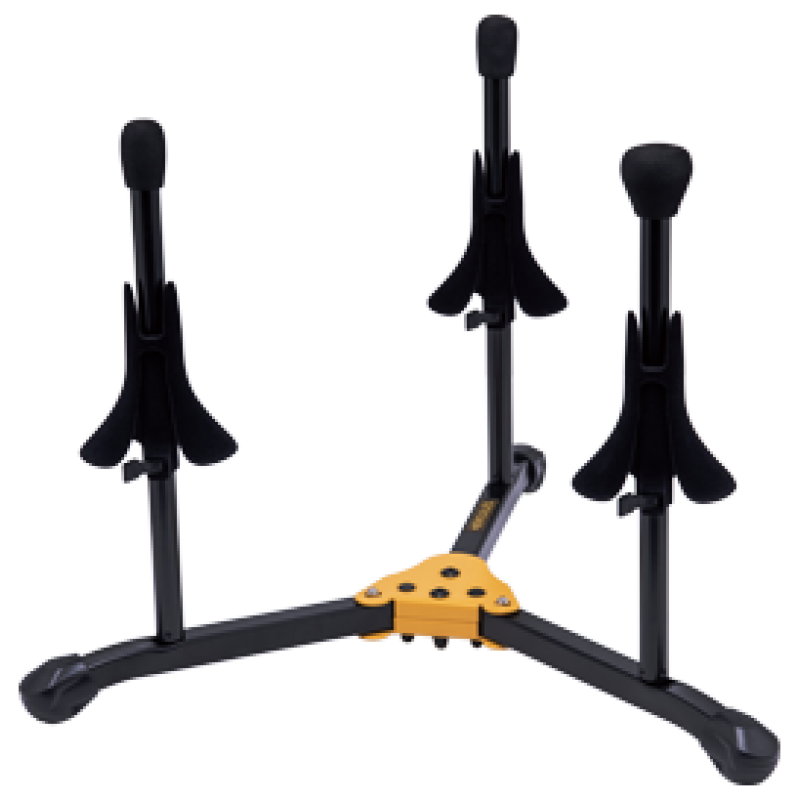 Hercules Stand DS513BB 2 Trumpet/Cornets And 1 Flugelhorn Stand w/ Bag