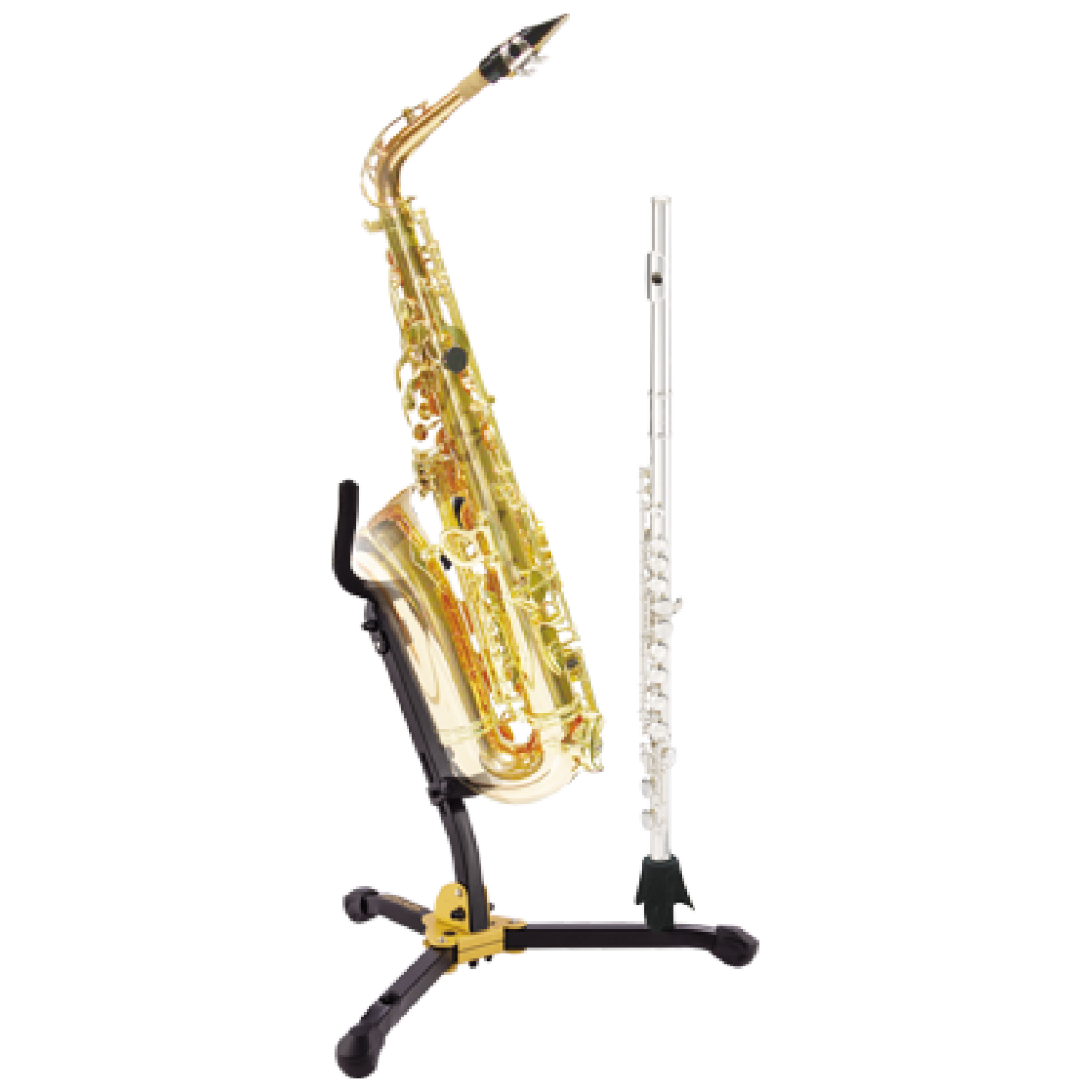 Hercules Stand DS532BB 1 Alto/Tenor Sax And 1 Clarinet/Flute Stand w/ Bag - Image 3