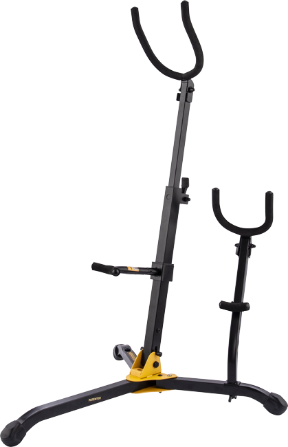 ds536b_1 Hercules Stand DS536B 1 Baritone Sax And Alto/Tenor Sax Stand - Image 1