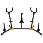 Hercules Stand DS538B Duo Alto/Tenor Sax Stand w/Clarinet/Flute Pegs,Soprano Sax Peg