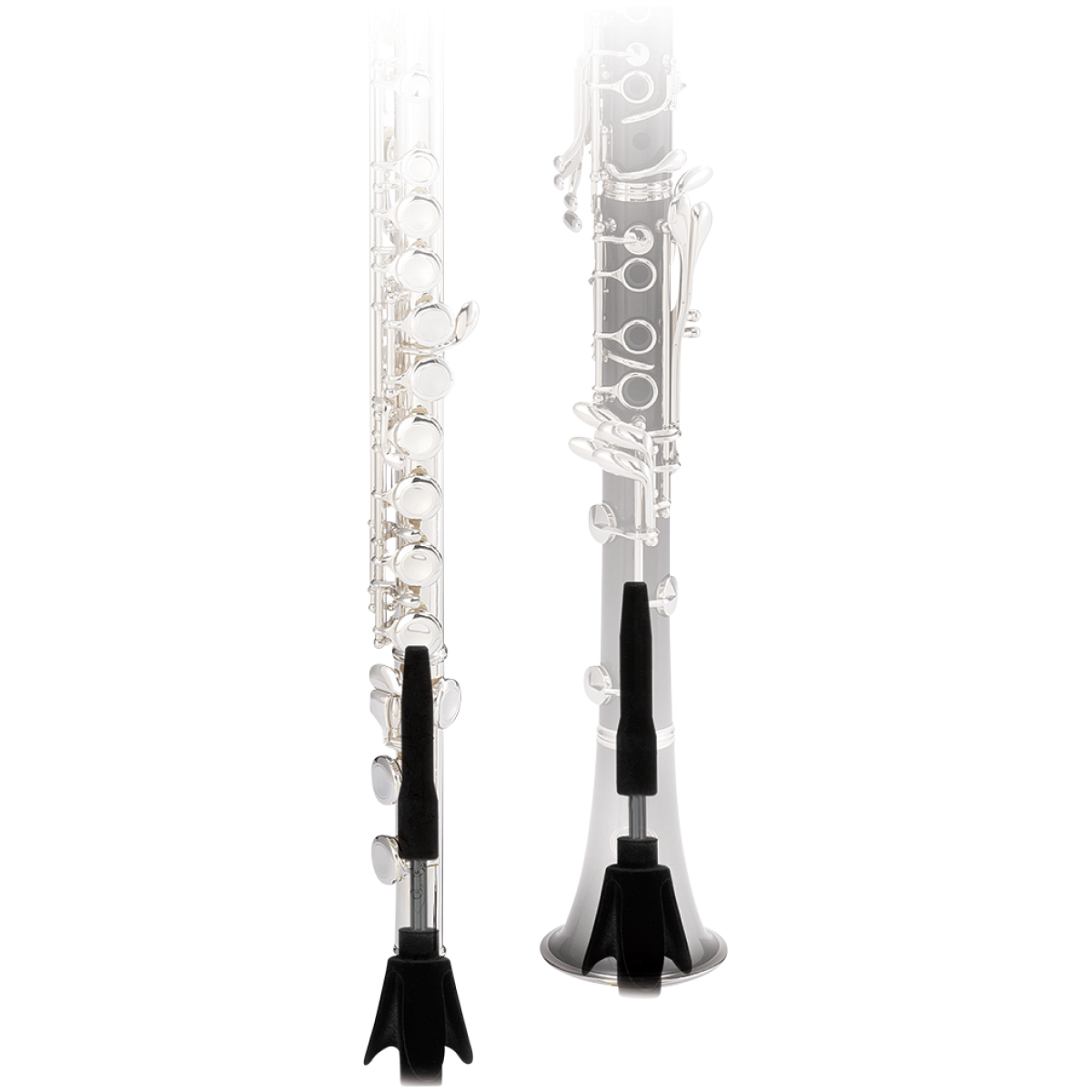 Hercules Stand DS640BB (GENERAL) Deluxe Flute/Clarinet/Oboe Stand w/Bag - Image 2