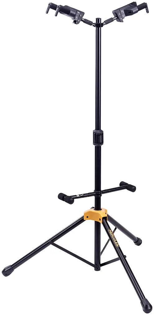 gs422b-plus_1 Hercules Stand GS422B PLUS Auto Grip Duo Guitar Stand w/ Foldable Backrest - Image 1
