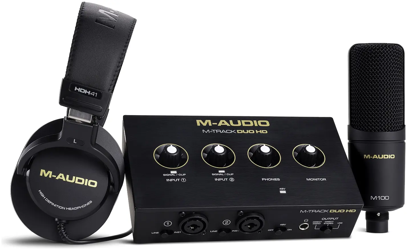 m-audio-m-track-duo-hd-producer-pack M-Audio M-Track Duo HD Producer Pack - Image 1