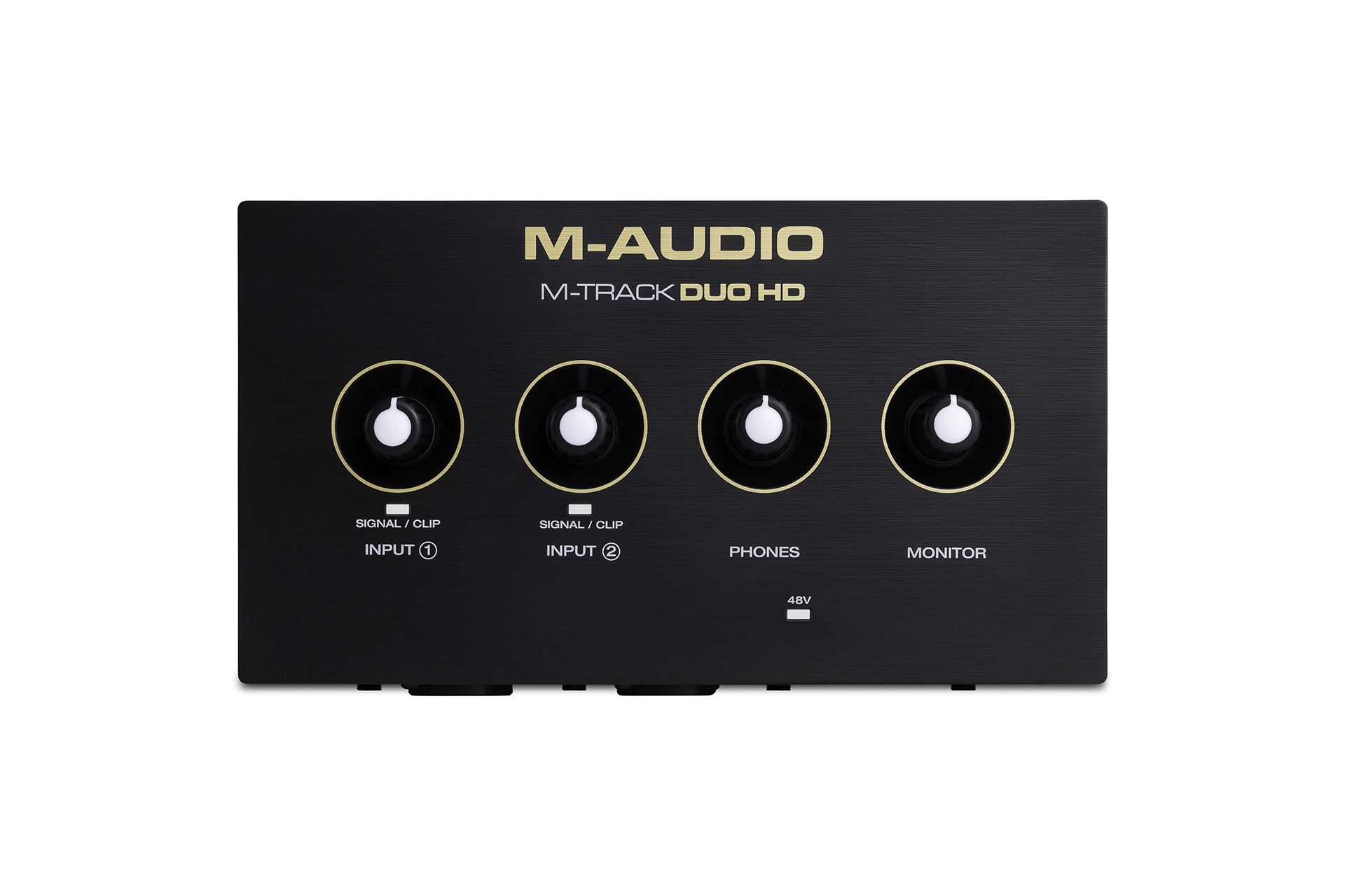 m-audio-m-track-duo-hd-top-down M-Audio M-Track Duo HD Audio Interface - Image 1