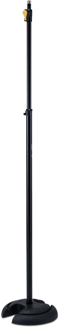 ms201b plus_bk Hercules MS201B Plus One-Handed EZ Grip H Base Microphone Stand - Image 1