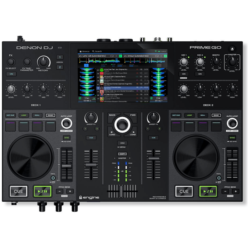 DENON DJ PRIME GO 2-Deck Rechargeable Smart DJ Console