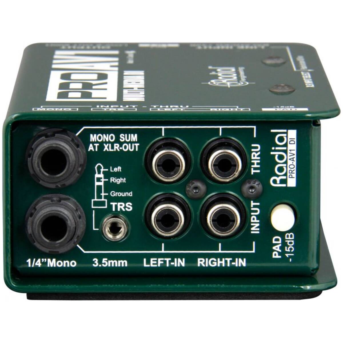 Radial ProAV1 Passive For AV With Stereo-To-Mono Mix,RCA,35mm And XLR Input - Image 3