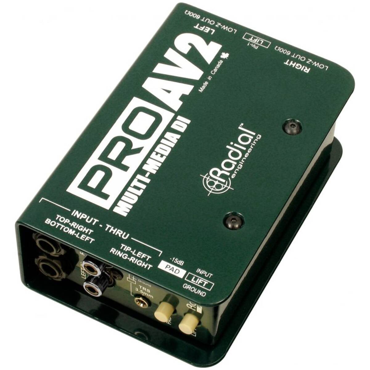 Radial ProAV2 Passive For AV,2 Channels With RCA,3.5mm And XLR Input - Image 4