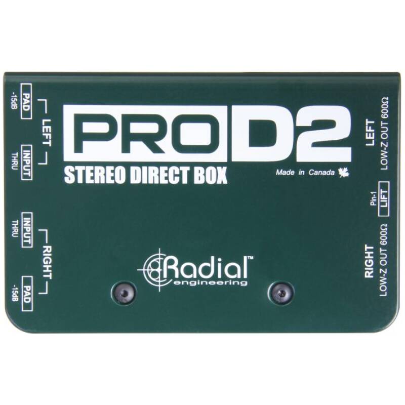 Radial ProD2 Passive DI With Two Channel,Made For Hire Output Keyboards