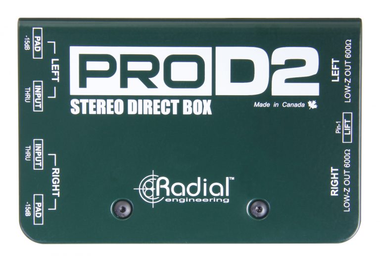 prod2-top-768x519 Radial ProD2 Passive DI With Two Channel,Made For Hire Output Keyboards - Image 1