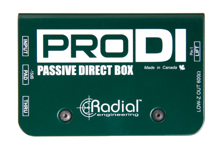 prodi-top-768x509 Radial ProDI Passive Di For High Output Acoustic,Guitar Bass & Keyboard - Image 1