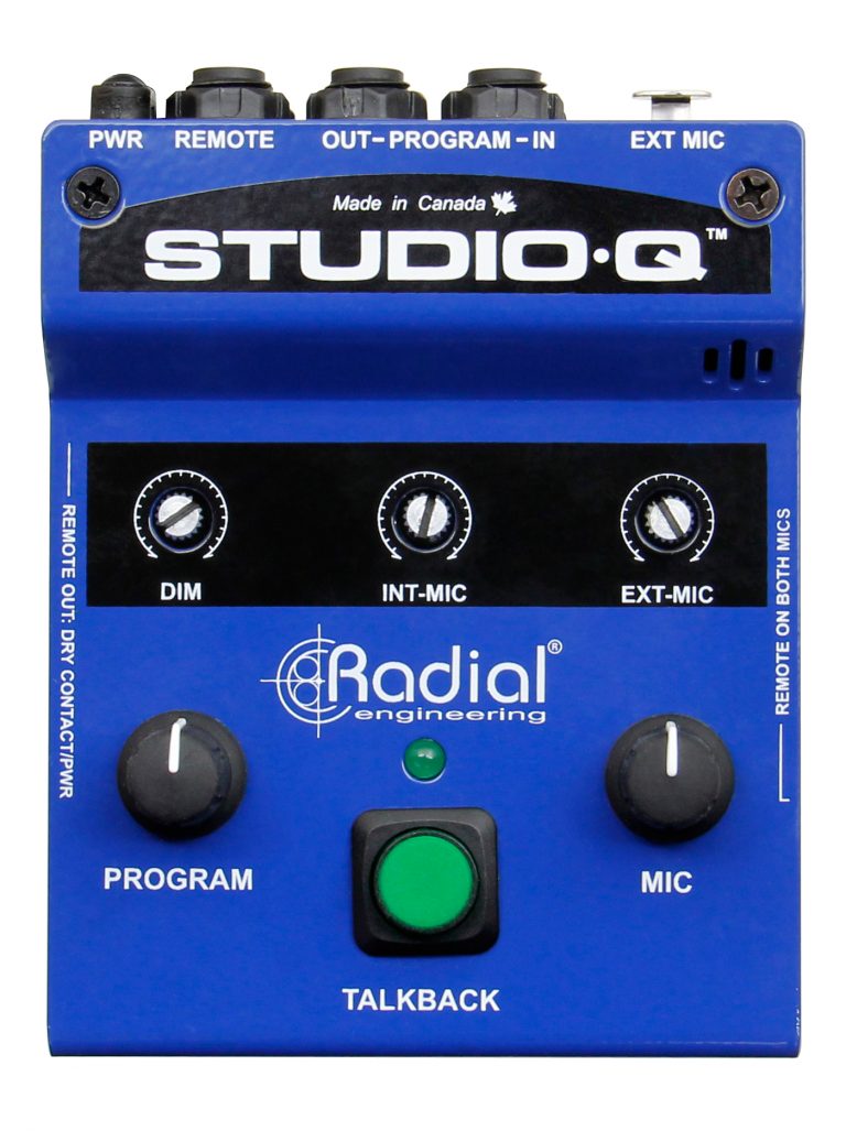 studioq-top-768x1027 Radial StudioQ Studio Talkback With Built-In-Mic - Image 1