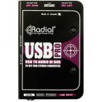 Radial USB-Pro Digital USB DI For Laptops,24/96 With Headphone Amp & Isolation Outs