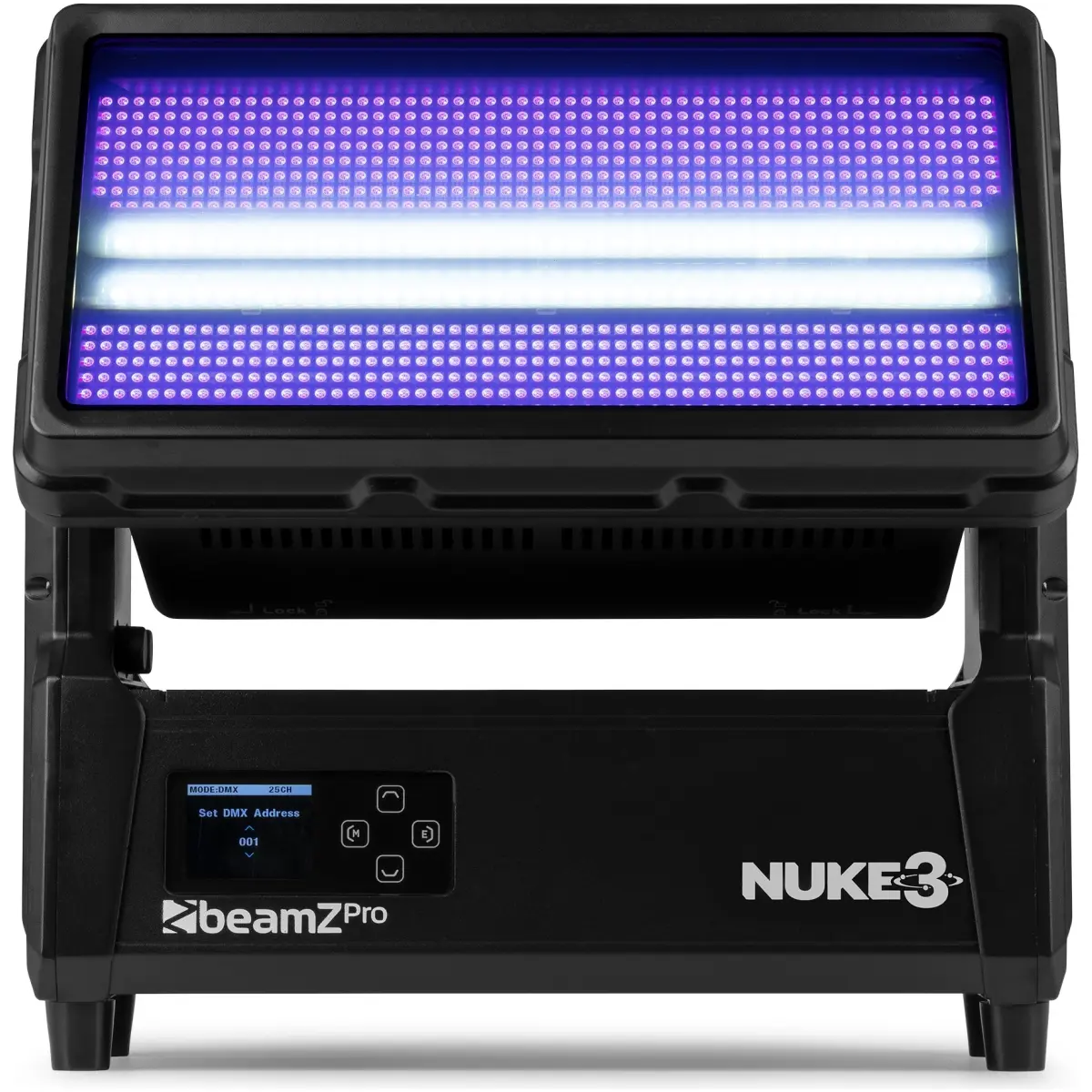 Beamzpro NUKE3 Led Motorised Twin Strobe/wash IP65 864X 10W Rgbcw - Image 2
