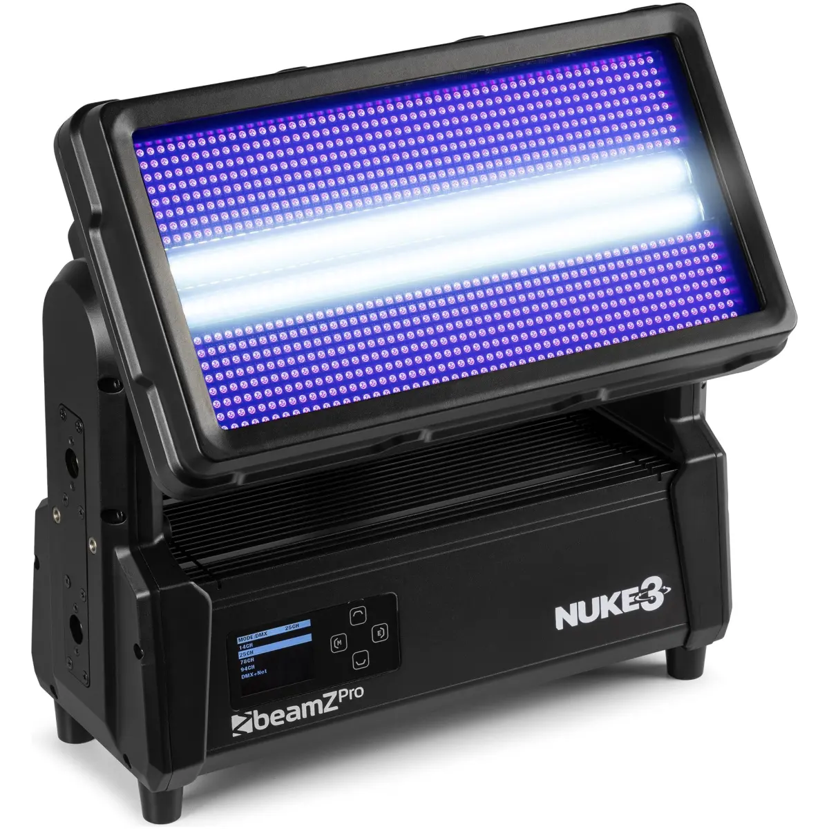 Beamzpro NUKE3 Led Motorised Twin Strobe/wash IP65 864X 10W Rgbcw - Image 4