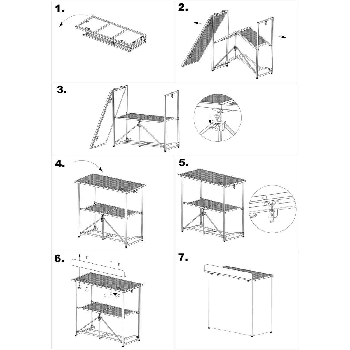 Vonyx DBF105 Dj Booth With Top Quick Fold - Image 8