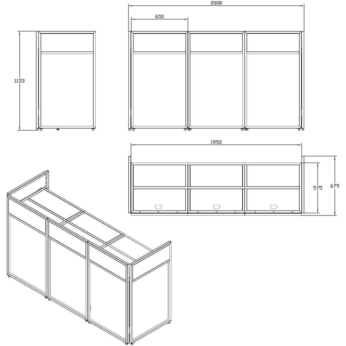 Vonyx DBA200 Pro Dj Booth Large - Image 6