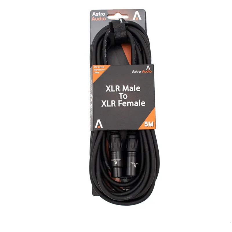 Astro Audio XLR Male to XLR Female Mic Cable (5m)