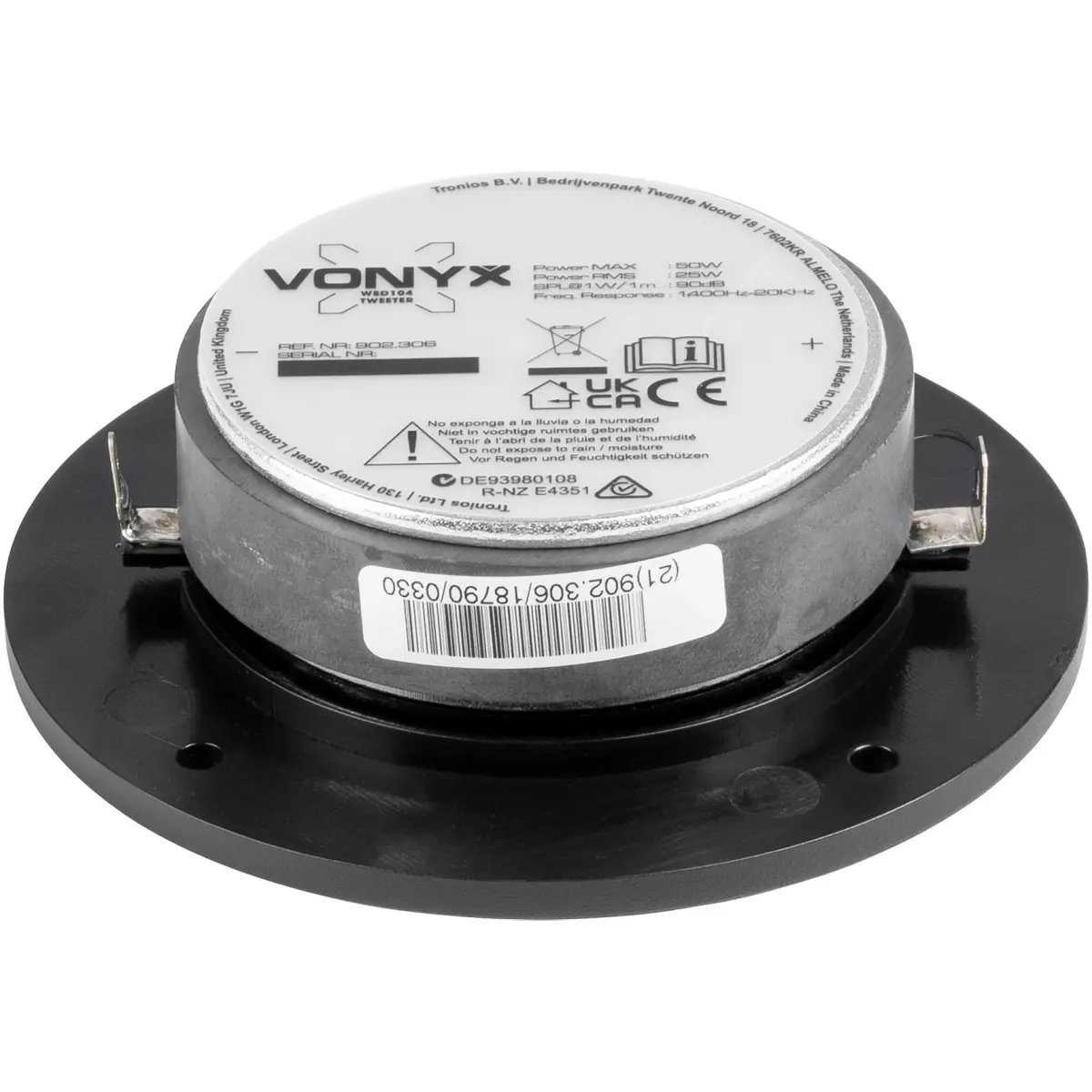 Vonyx WSD104 Silk Dome Tweeter 104MM - Image 3