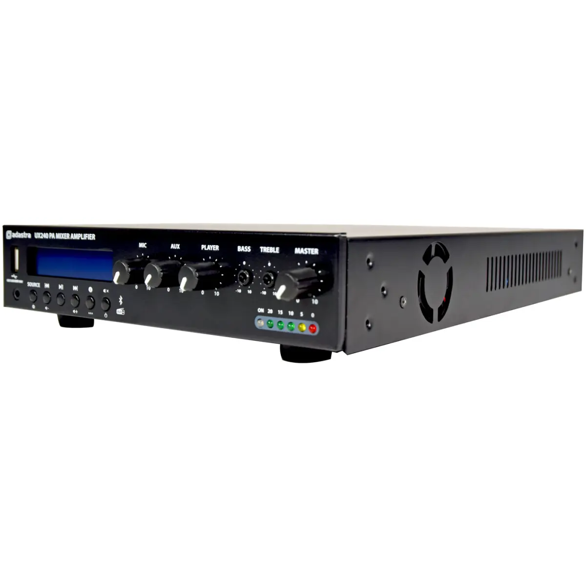 Adastra UX240 100V Mixer Amplifier 240W Usb/fm/bt - Image 2
