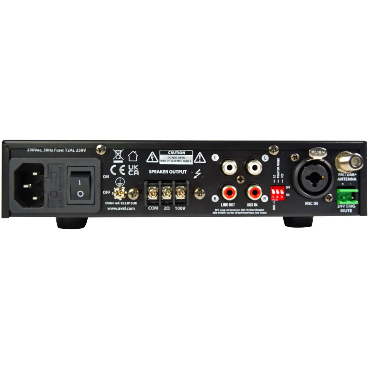 Adastra UX240 100V Mixer Amplifier 240W Usb/fm/bt - Image 4