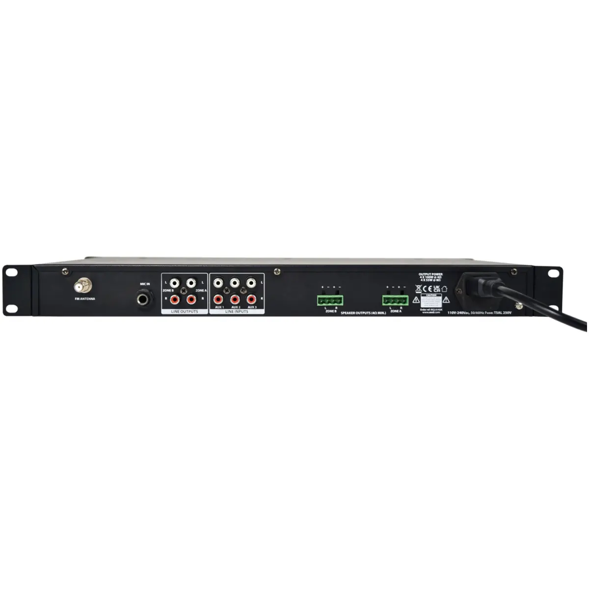 Adastra A14 1U Mixer Amplifier 4X 160W - Image 3