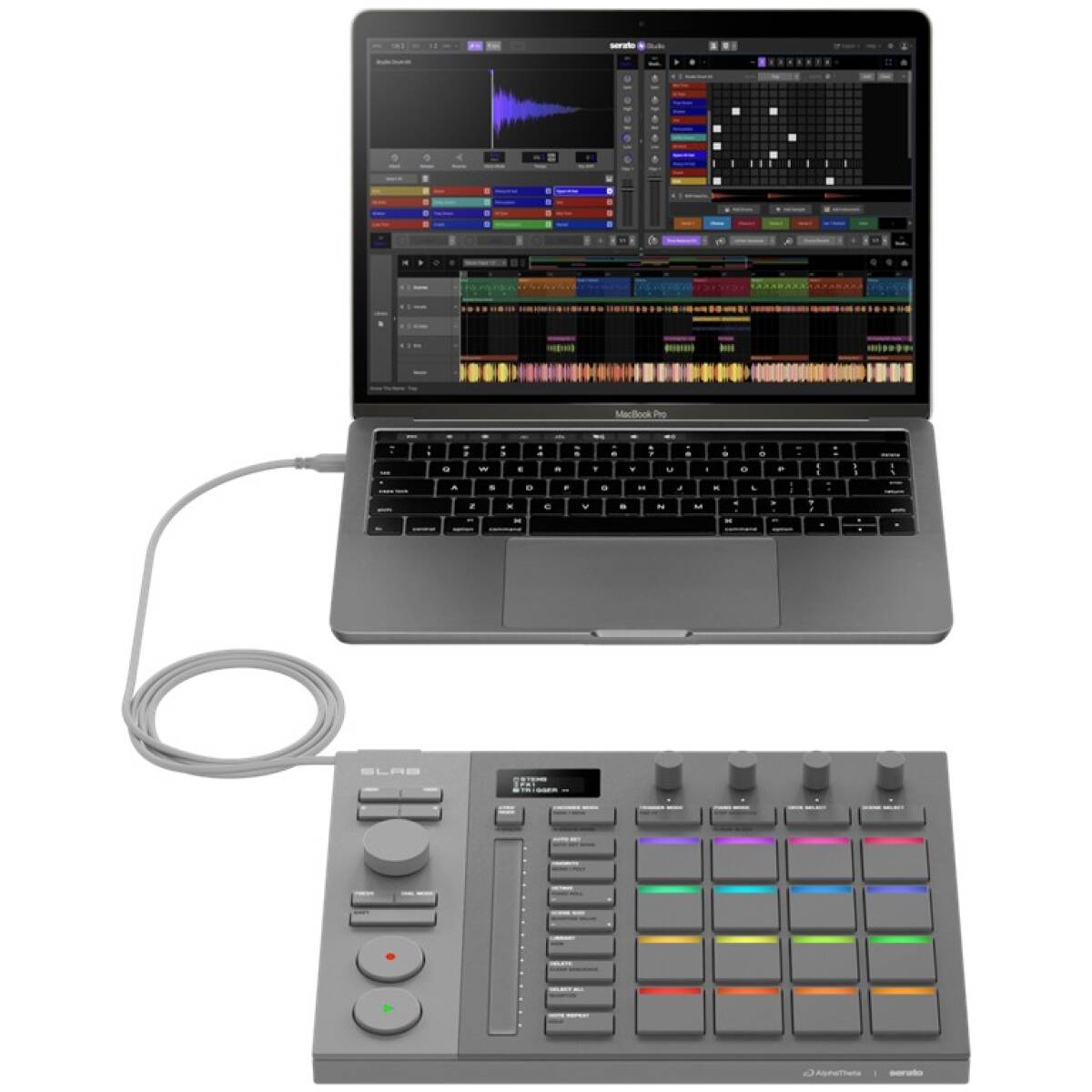 AlphaTheta SLAB MIDI Pad Controller For Serato Studio - Image 5