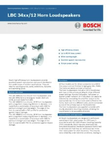 Bosch LBC 3492/12 Horn Loudspeakers (30W) - Image 2