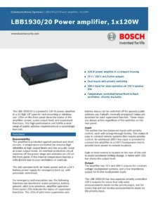 Bosch LBB1930/20 Plena Power Amplifier - Image 2
