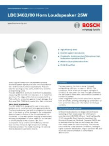 Bosch LBC3482/00 Horn Loudspeaker (25W) - Image 2