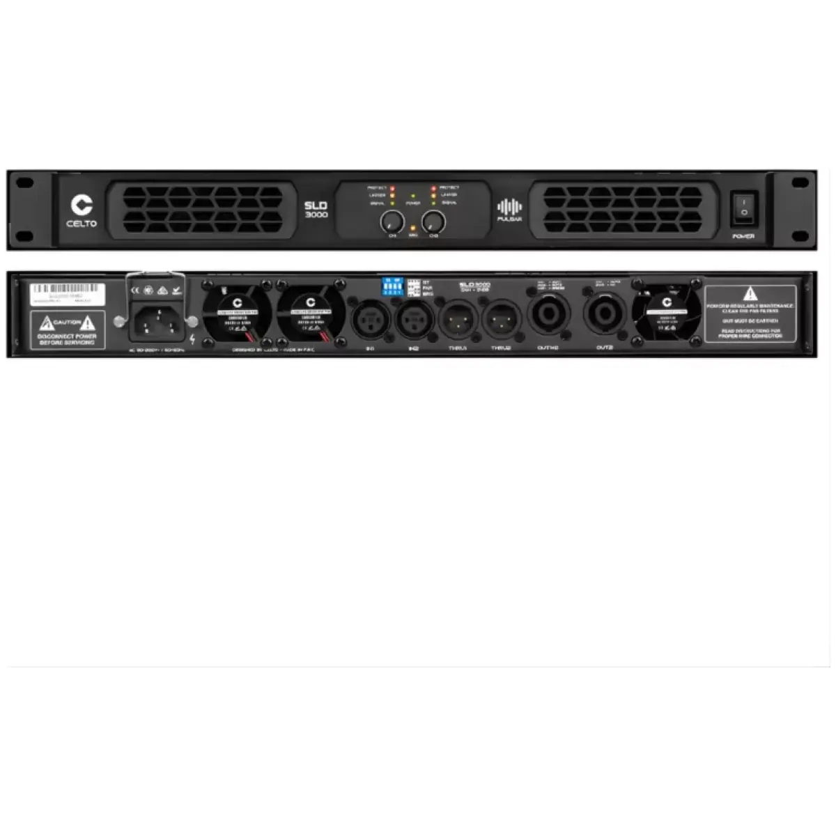 CELTO SLD3000 SL Series 1U Switch Mode Amplifier - Image 2