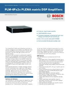 Bosch PLM-4P220 PLENA Matrix DSP Amplifiers, 4 x 220W - Image 2