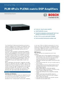Bosch PLM-4P125 PLENA Matrix DSP Amplifiers, 4 X 125W - Image 2