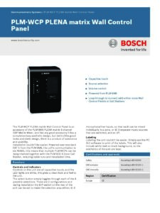 Bosch PLM-WCP PLENA Matrix Wall Control Panel - Image 2