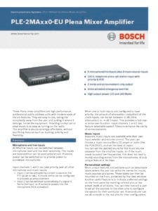 Bosch PLE‑2MA240 Plena Mixer Amplifier - Image 2