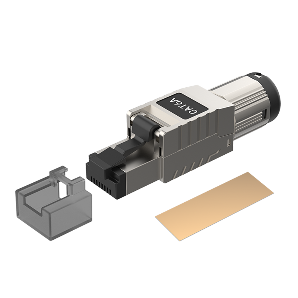 RJ45C6A-MH_1 Roxtone Connector RJ45 CAT6 Shielded Self Crimping IP20 - Image 1