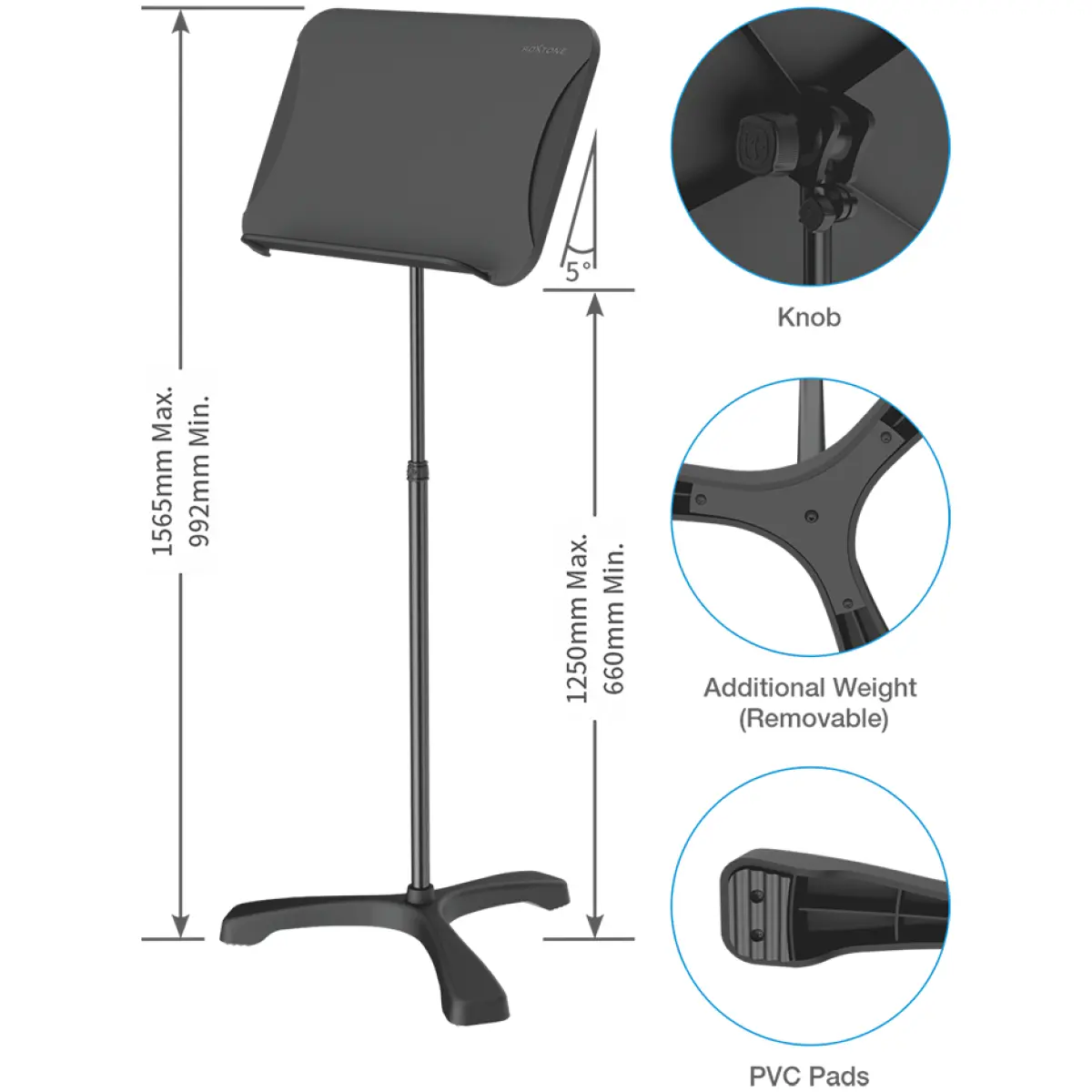 Roxtone Music Sheet Stand - Image 2