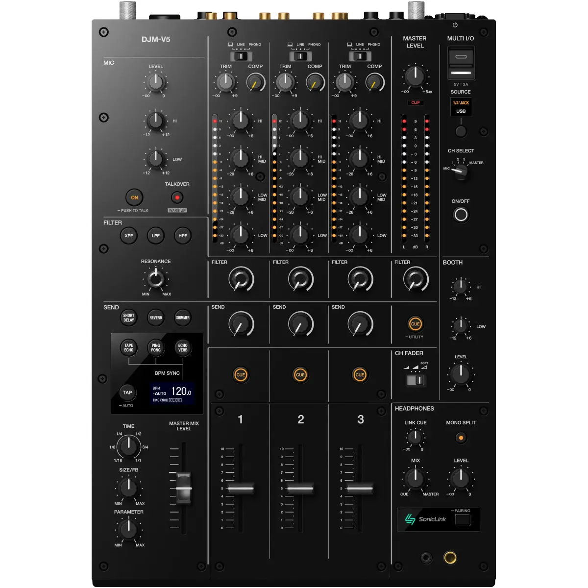 AlphaTheta DJM-V5 – 3-Channel DJ Mixer - Image 4