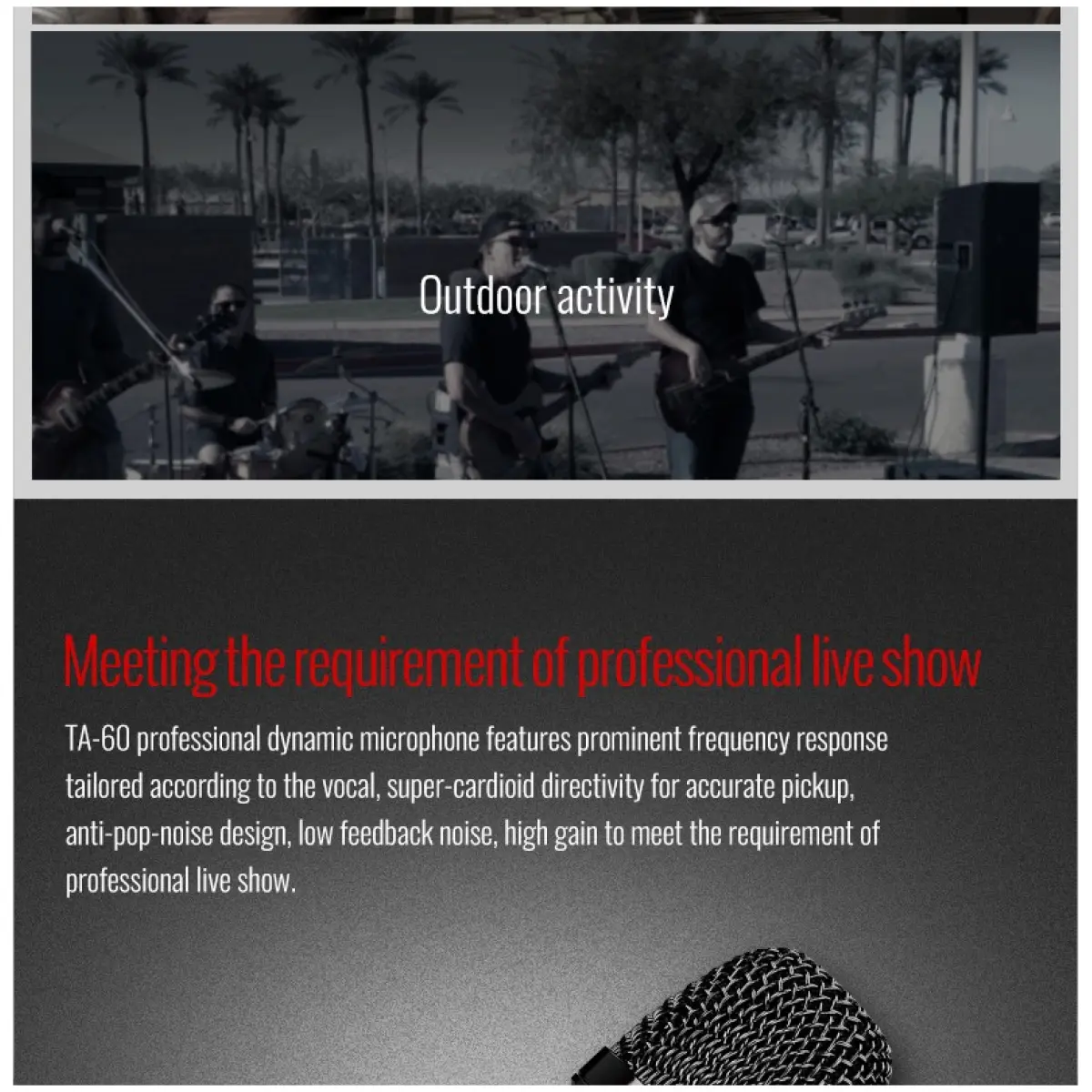 Takstar TA-60 On-stage Dynamic Microphone - Image 7
