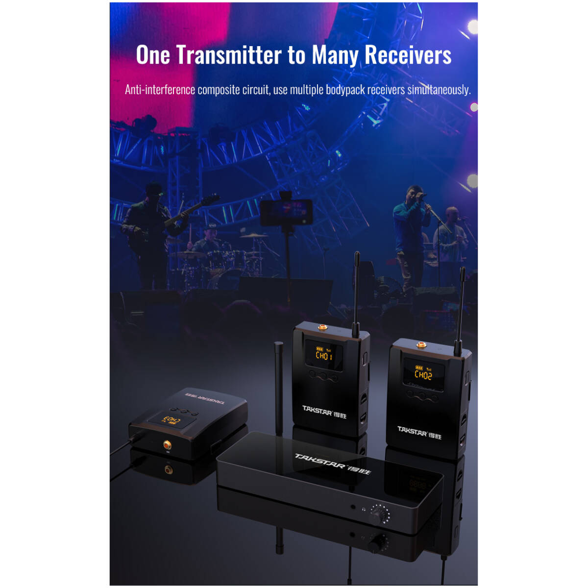 Takstar WPM-300 Wireless Monitoring System - Image 10